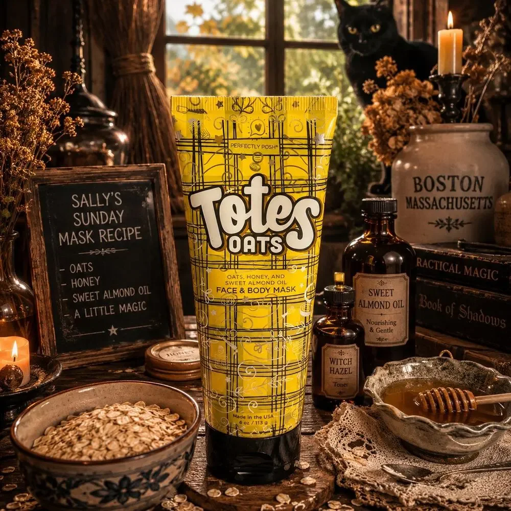 Perfectly Posh Totes Oats Face Body Mask Oat Honey Almond Oil 4 oz Retired